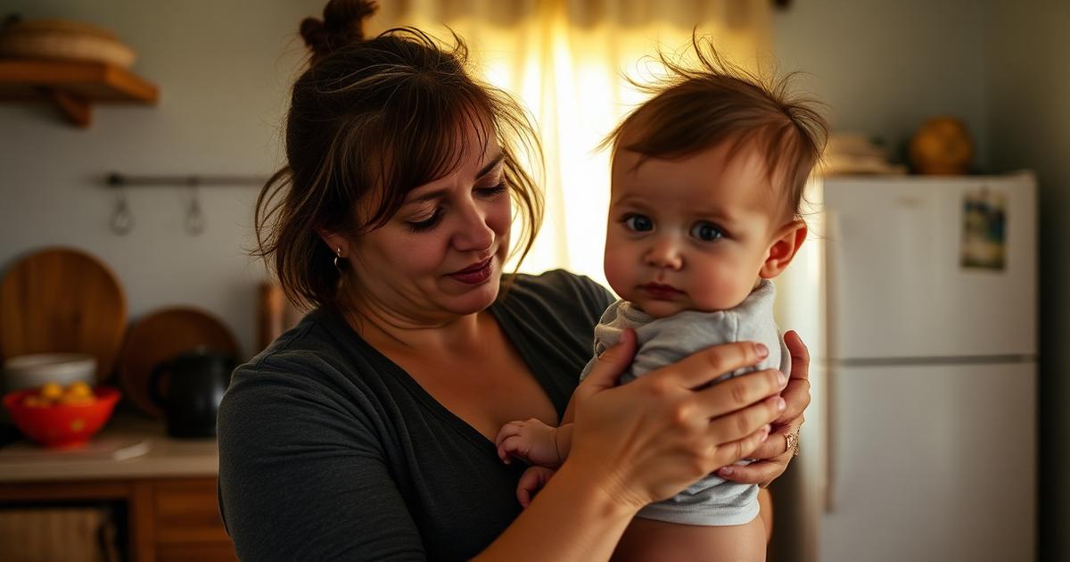 madre en sonora en un momento real y sin filtros de la vida cotidiana